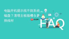 电脑开机提示找不到系统磁盘？清理主板插槽与更换线材