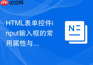 html表单控件input输入框的常用属性与使用技巧
