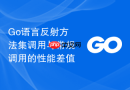 Go语言反射方法集调用与常规调用的性能差值