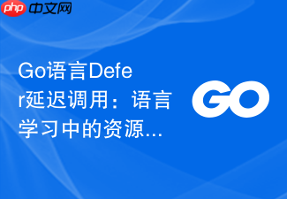 go语言defer延迟调用：语言学习中的资源管理技巧