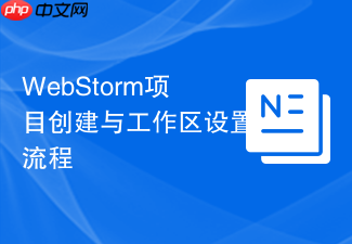 webstorm项目创建与工作区设置流程