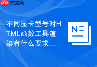 不同显卡型号对html函数工具渲染有什么要求