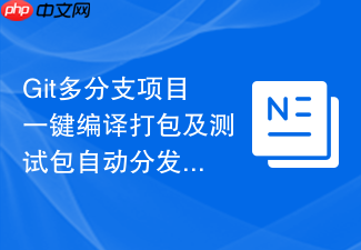 git多分支项目一键编译打包及测试包自动分发脚本