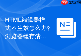 html编辑器样式不生效怎么办?浏览器缓存清理步骤