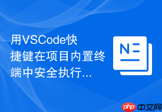 用vscode快捷键在项目内置终端中安全执行指令