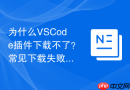 为什么VSCode插件下载不了？常见下载失败原因分析