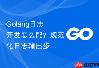 golang日志开发怎么配？规范化日志输出步骤一览