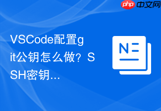 vscode配置git公钥怎么做?ssh密钥生成与绑定步骤
