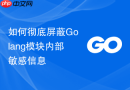 如何彻底屏蔽Golang模块内部敏感信息