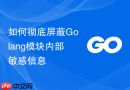 如何彻底屏蔽golang模块内部敏感信息