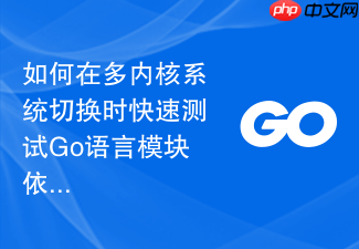 如何在多内核系统切换时快速测试go语言模块依赖