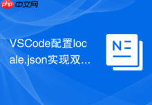 VSCode配置locale.json实现双语界面步骤