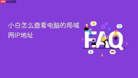 小白怎么查看电脑的局域网IP地址