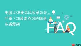 电脑usb麦克风收录杂音严重？加装麦克风防喷罩与避震架