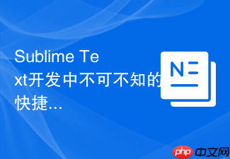 sublime text开发中不可不知的快捷键技巧