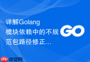 详解golang模块依赖中的不规范包路径修正方案