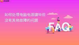 如何处理电脑电源啸叫但没有其他故障的问题