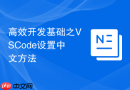 高效开发基础之vscode设置中文方法