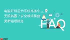 电脑开机显示系统准备中无限转圈？安全模式排查更新错误服务