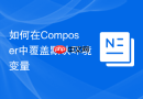 如何在composer中覆盖默认环境变量