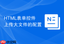 html表单控件上传大文件的配置