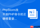 PhpStorm找不到PHP命令的正确修复姿势