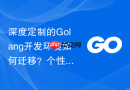 深度定制的Golang开发环境如何迁移？个性化配置迁移实战