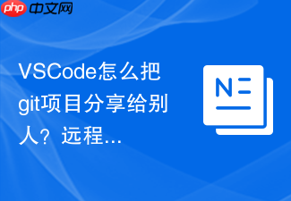 vscode怎么把git项目分享给别人?远程仓库地址获取方法