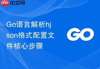 go语言解析hjson格式配置文件核心步骤