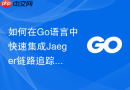 如何在Go语言中快速集成Jaeger链路追踪模块