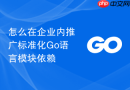 怎么在企业内推广标准化go语言模块依赖