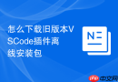 怎么下载旧版本VSCode插件离线安装包