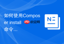 如何使用Composer install命令拉取指定分支的测试版本？