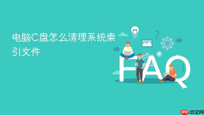 电脑c盘怎么清理系统索引文件