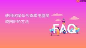 使用终端命令查看电脑局域网ip的方法