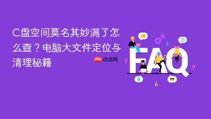 c盘空间莫名其妙满了怎么查?电脑大文件定位与清理秘籍