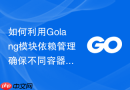 如何利用Golang模块依赖管理确保不同容器环境下的构建一致性