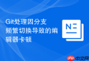 git处理因分支频繁切换导致的编辑器卡顿
