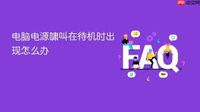 电脑电源啸叫在待机时出现怎么办