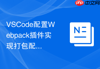 vscode配置webpack插件实现打包配置文件高亮与提示