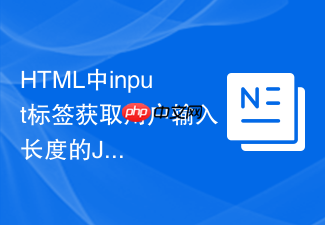 html中input标签获取用户输入长度的js实例
