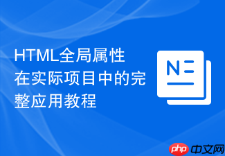 html全局属性在实际项目中的完整应用教程