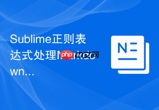sublime正则表达式处理markdown文档的实用指南