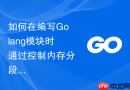 如何在编写Golang模块时通过控制内存分段机制减少堆外内存零碎开销