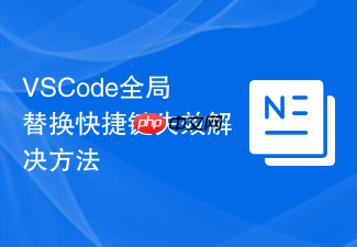 vscode全局替换快捷键失效解决方法