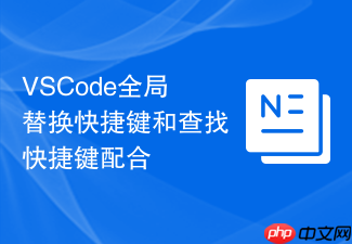 vscode全局替换快捷键和查找快捷键配合