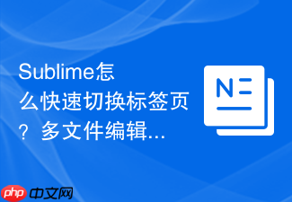 sublime怎么快速切换标签页?多文件编辑的无缝跳转法