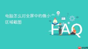 电脑怎么对全屏中的微小区域截图