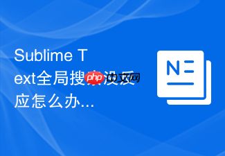 sublime text全局搜索没反应怎么办?常见问题排查方法