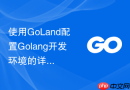 使用goland配置golang开发环境的详细步骤